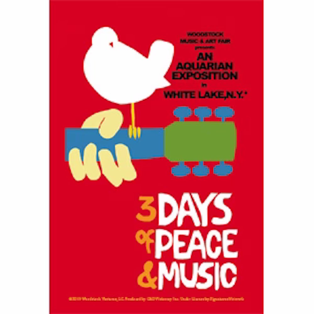 WOODSTOCK ウッドストック (映画公開 55周年 ) - Classic / ステッカー - PGS
